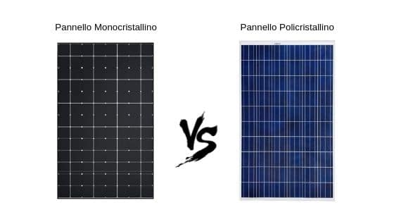 Pannelli solari fotovoltaici monocristallino e policristallino